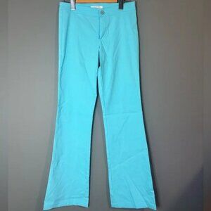 Zara Trf size 4, made in Spain, Baby Blue,Turquoise Flared Fitted Pants